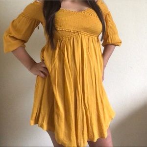 Mustard shirt/dress